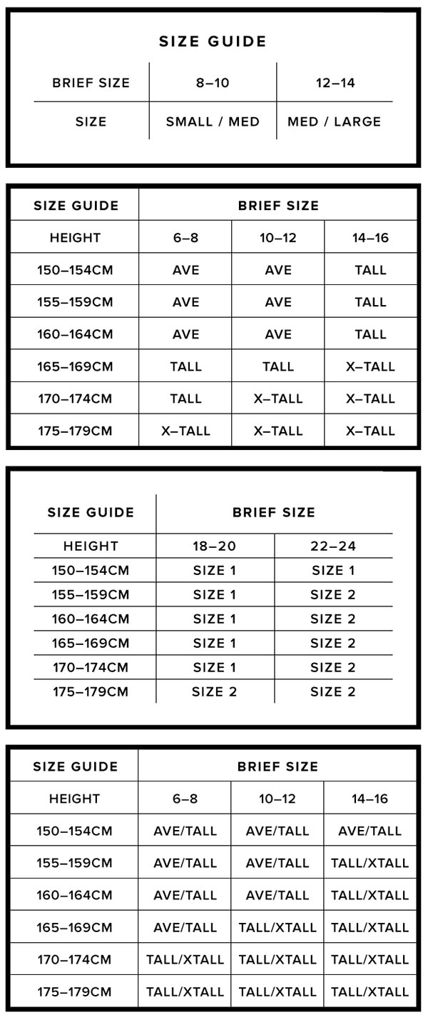 Voodoo Size Chart